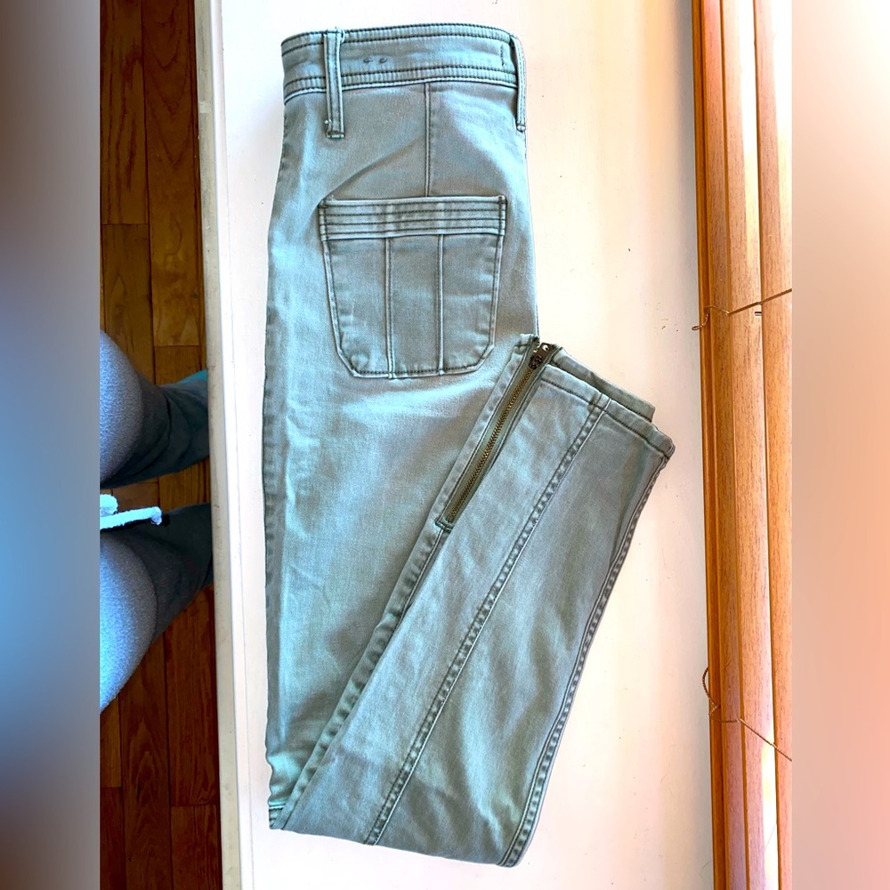 A&F Olive Skinny Jeans
